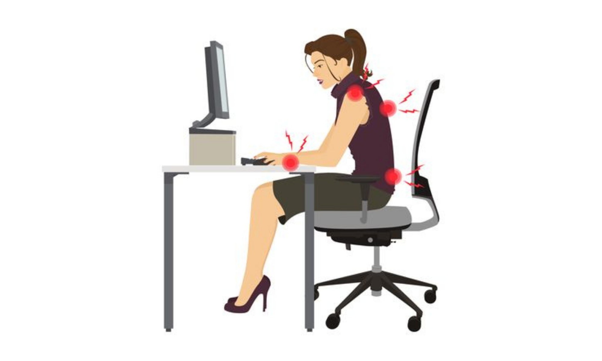 Support Cushions for an Office Chair No More Pain Ergonomics